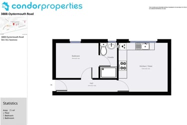 1 bed house, Oystermouth Road, Brynmill, Brynmill, Swansea, SA13UL - Image 5
