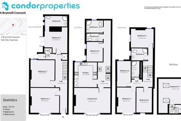 9 bed house, Brynmill Crescent, Brynmill, Brynmill, Swansea, SA20AL - Image 5
