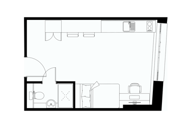 Platinum Studio (Double Occupancy Only) at Leonardo, 8 Great George Street, City Centre, Leeds, LS28GZ - Image 12