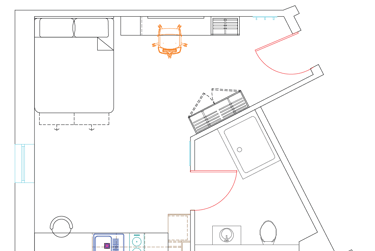 Large Plus Studio at Gallery Apartments, 2 Port Dundas Place, City Centre, Glasgow, G23LD - Image 5