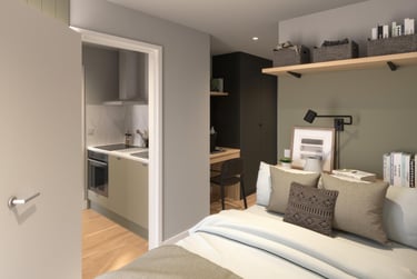 Ensuite 2 Bed Apartment at Fusion Liverpool, 5 Upper Duke Street, City Centre, Liverpool, L19DU - Image 2