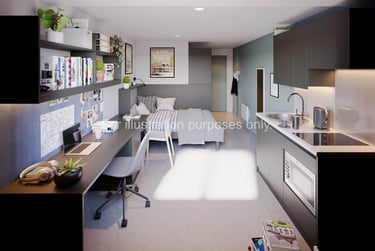 Deluxe Studio at Hollis Wharf, Lower Bristol Road, Oldfield Park, Bath, BA21FH - Image 1