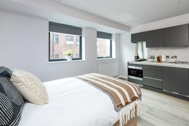 Premium Plus Studio at Headrow Court, Park Cross Street, Hyde Park, Leeds, LS12QJ - Image 1