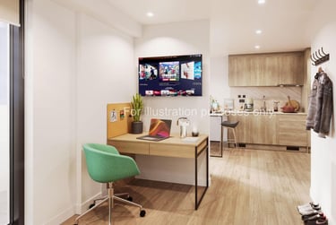 Premium Studio Top Floor at The Fabric Works, 4 Leylands Road, Hyde Park, Leeds, LS27FF - Image 1