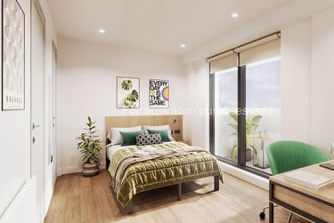 Premium Studio Top Floor at The Fabric Works, 4 Leylands Road, Hyde Park, Leeds, LS27FF - Image 2