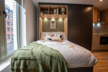 Premium Studio Plus, Standard Floors at Fusion Nottingham, 1 King Edward Street, City Centre, Nottingham, NG11BN - Image 1