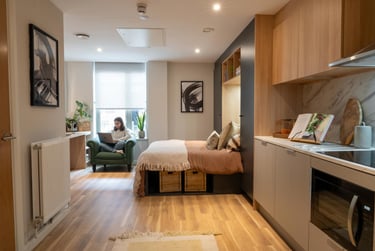 Premium Studio, Standard Floors at Fusion Nottingham, 1 King Edward Street, City Centre, Nottingham, NG11BN - Image 1
