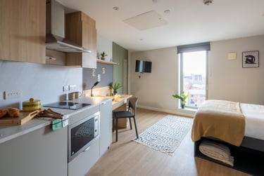 Premium Studio, Standard Floors at Fusion Liverpool, 5 Upper Duke Street, City Centre, Liverpool, L19DU - Image 1