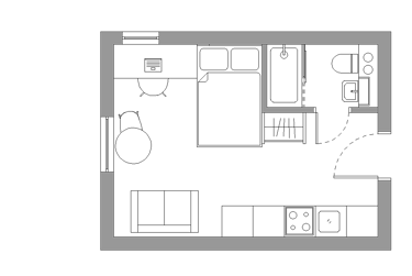 Gold Studio at Pablo Fanque House, 30 All Saints Green, City Centre, Norwich, NR13NA - Image 13