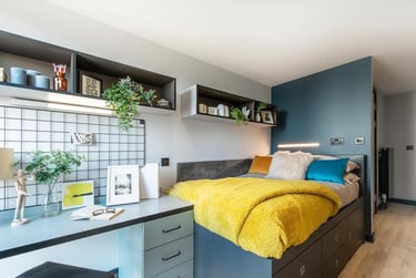 Standard Larger Studio at Zenith, Herbert Street, City Centre, Cardiff, CF104DG - Image 2