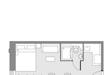 Superior King Studio at Clarendon Street, Clarendon Street, City Centre, Nottingham, NG15NT - Image 2