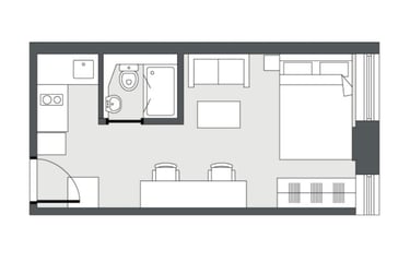 Superior Double Studio at The Moor, 3-7 Holy Grn, City Centre, Sheffield, S14JA - Image 2
