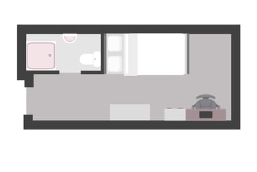 Small Ensuite at Parham Student Village, 22 Hamil Terrace, City Centre, Canterbury, CT11TA - Image 6
