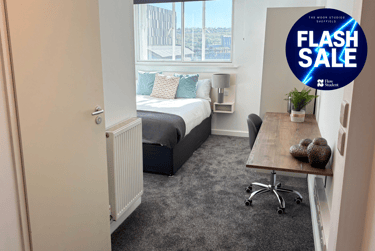Deluxe Double Studio at The Moor, 3-7 Holy Grn, City Centre, Sheffield, S14JA - Image 1