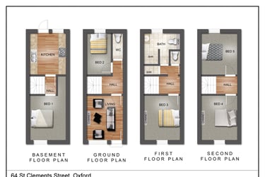 5 bed house, St Clements Street, City Centre, Oxford, OX41AH - Image 4