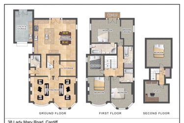1 bed house, Lady Mary Road, Penylan, Cardiff, CF235NT - Image 2