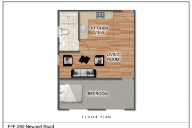 1 bed flat, 290 Newport Road, Roath, Cardiff, CF241RS - Image 2