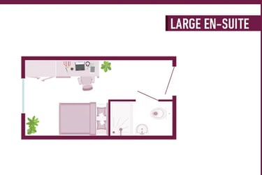 Large En-Suite at Boutique Student Living - Exeter, 10 Blackboy Road, St James, Exeter, EX46SG - Image 5