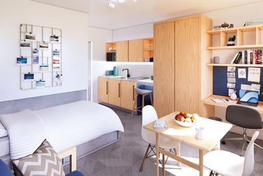 Swan Deluxe (Studio room) at Student Village, University Campus, Staffordshire University, Stoke, ST42TQ - Image 1