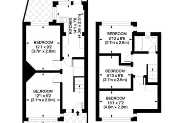 4 bed house, Oaklea Passage, Near university, Kingston, KT12AJ - Image 8