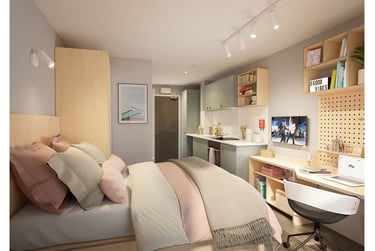 Standard Studio at The Aspen, 2 Glebe Street, City Centre, Leicester, LE20LE - Image 1