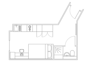 Standard Studio at Altura, Bath Row, City Centre, Birmingham, B151NE - Image 2