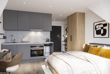 Extra Large Studio(Top Floor) at The Nest, 3-7 Marble Street, Clarendon Park, Leicester, LE15XD - Image 2