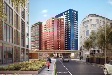 Ensuite Bedroom C1304E at urbanest Battersea, 125 Battersea Park Road, Battersea, London, SW84DS - Image 5