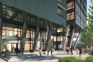 Ensuite Bedroom C1304E at urbanest Battersea, 125 Battersea Park Road, Battersea, London, SW84DS - Image 9