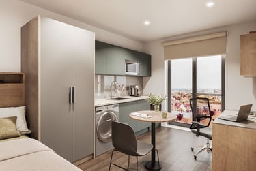 Burley Studios Student Halls, 2 Burley Street, Hyde Park, Leeds, LS3 1FP - Image 1