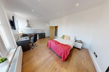 1 bed studio, London Road, Victoria Park, Leicester, LE21ND - Image 1