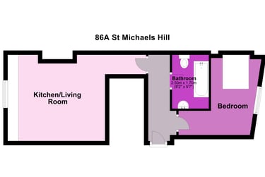 1 bed flat, St. Michaels Hill, Kingsdown, Bristol, BS28BQ - Image 5