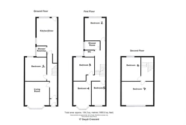 7 bed house, Gwydr Crescent, Uplands, Swansea, SA20AA - Image 10