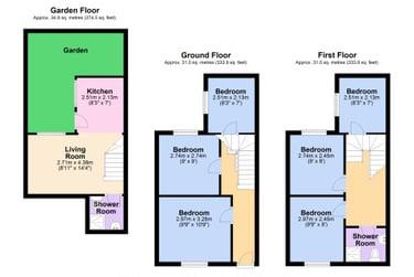 6 bed house, White street, City centre, Brighton, BN20JH - Image 11