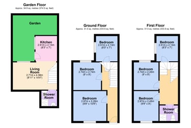 6 bed house, White Street, Hove, Brighton, BN20JH - Image 9