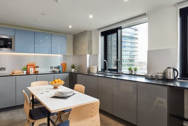 Ensuite Bedroom C1304E at urbanest Battersea, 125 Battersea Park Road, Battersea, London, SW84DS - Image 7