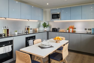 Private Bedroom - Summer - Battersea at urbanest Battersea, 125 Battersea Park Road, Battersea, London, SW84DS - Image 8