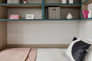 Ensuite Bedroom C1304E at urbanest Battersea, 125 Battersea Park Road, Battersea, London, SW84DS - Image 4