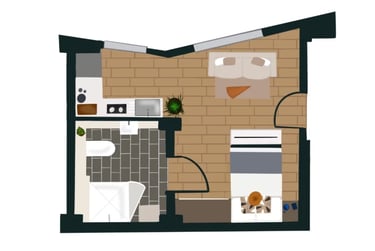 Roomy 2 Mid-century Modern at Enclave Croydon, 23 College Road, Croydon, London, CR01NN - Image 11