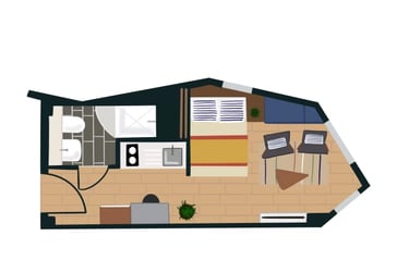 Cosy 2 Tyrolean Blue at Enclave Croydon, 23 College Road, Croydon, London, CR01NN - Image 9