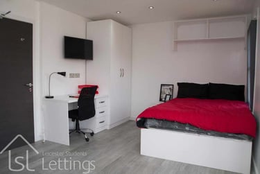 1 bed flat, Extra Large Studio, Demontfort Street, Highfields, Leicester, LE17GW - Image 3