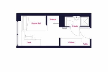 Bronze Studio at Queens Court, 15 Queens Walk, City Centre, Reading, RG17QF - Image 7