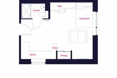 Gold Studio at Queens Court, 15 Queens Walk, City Centre, Reading, RG17QF - Image 9