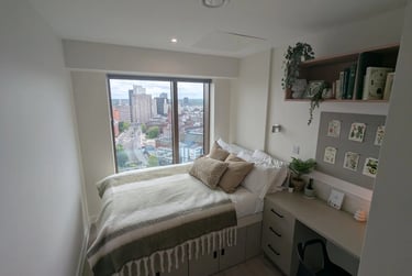 Classic Ensuite (Floors 13-25) at Crown Place, 75 Lancaster Street, City Centre, Birmingham, B47FN - Image 1