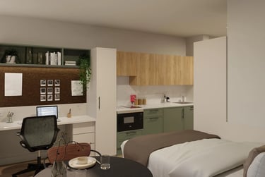 Deluxe Studio at Haus, 12 Calthorpe Road,, Edgbaston, Birmingham, B151QZ - Image 1