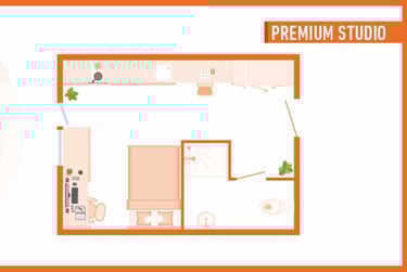 Deluxe Studio at Promenade Student Living, 5-8 London Road, The Level, Brighton, BN14JA - Image 2