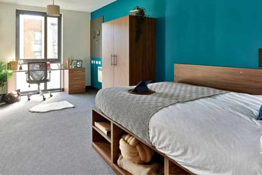 Flat One Bed Platinum at Cavendish Place, 20 Wilmott Street, Manchester Metropolitan University, Manchester, M156AS - Image 1