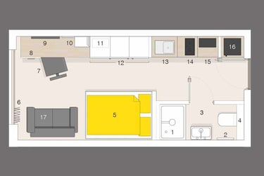 Deluxe Studio (Blocks E-G) at CODE Fairfax Street, Fairfax Street, Warwick, CV15GA - Image 7