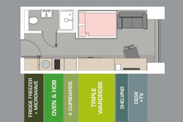 Silver Courtyard Studio, Floors 7-8 - Image 9