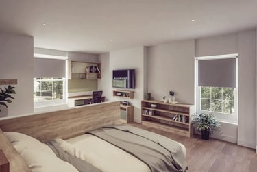 Deluxe Studio at St Chads Student Village, Hagley Rd, Birmingham, Edgbaston, Birmingham, B169RG - Image 2